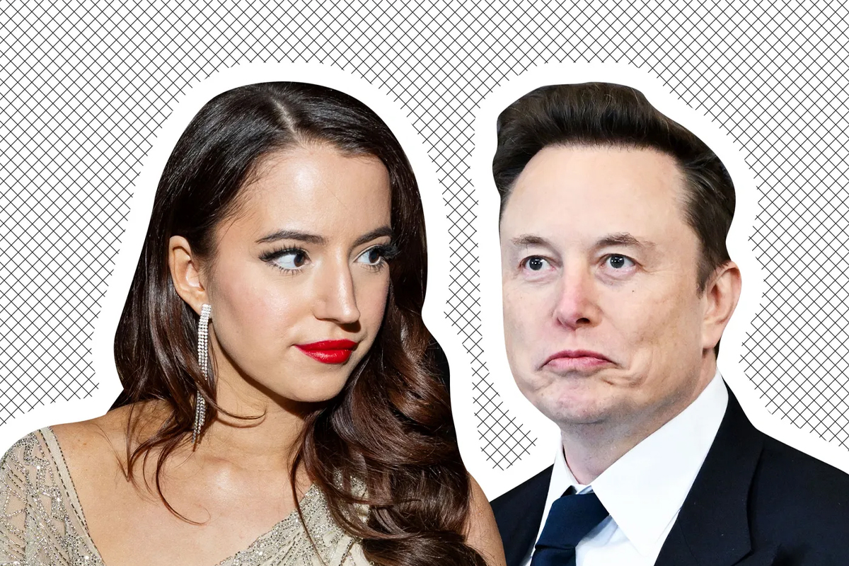 Ashley St. Clair (26) er konservativ, forfatter, influenser, våpenglad og angivelig moren til Elon Musks (53) 13. barn. (Foto: The Cut.)