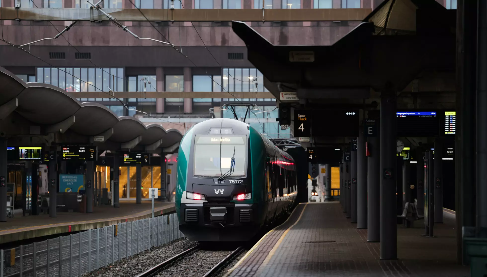 Som et stort toalett: setene til Vys tog er stappfulle av (helsefarlige) bakterier, skriver Subjekts spaltist. (Amanda Pedersen Giske/NTB.)