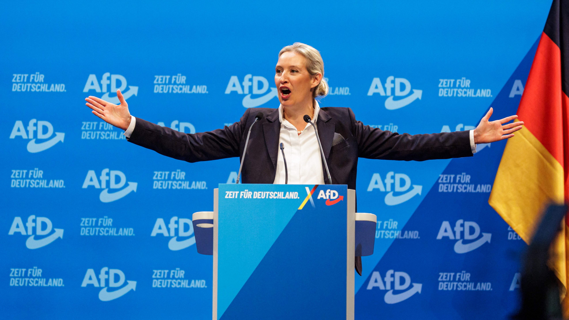 Alice Weidel leder AFD, et parti flere mener er på ytre høyre i Tysk politikk, andre mener de hører til de høyreekstreme. De er uansett homofiles førstevalg til valget