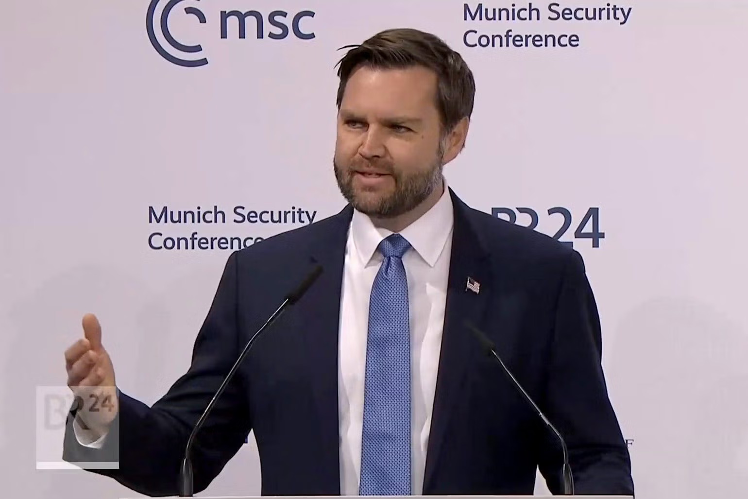 Visepresident USA JD Vance MSC sikkerhetskonferansen i München 2025